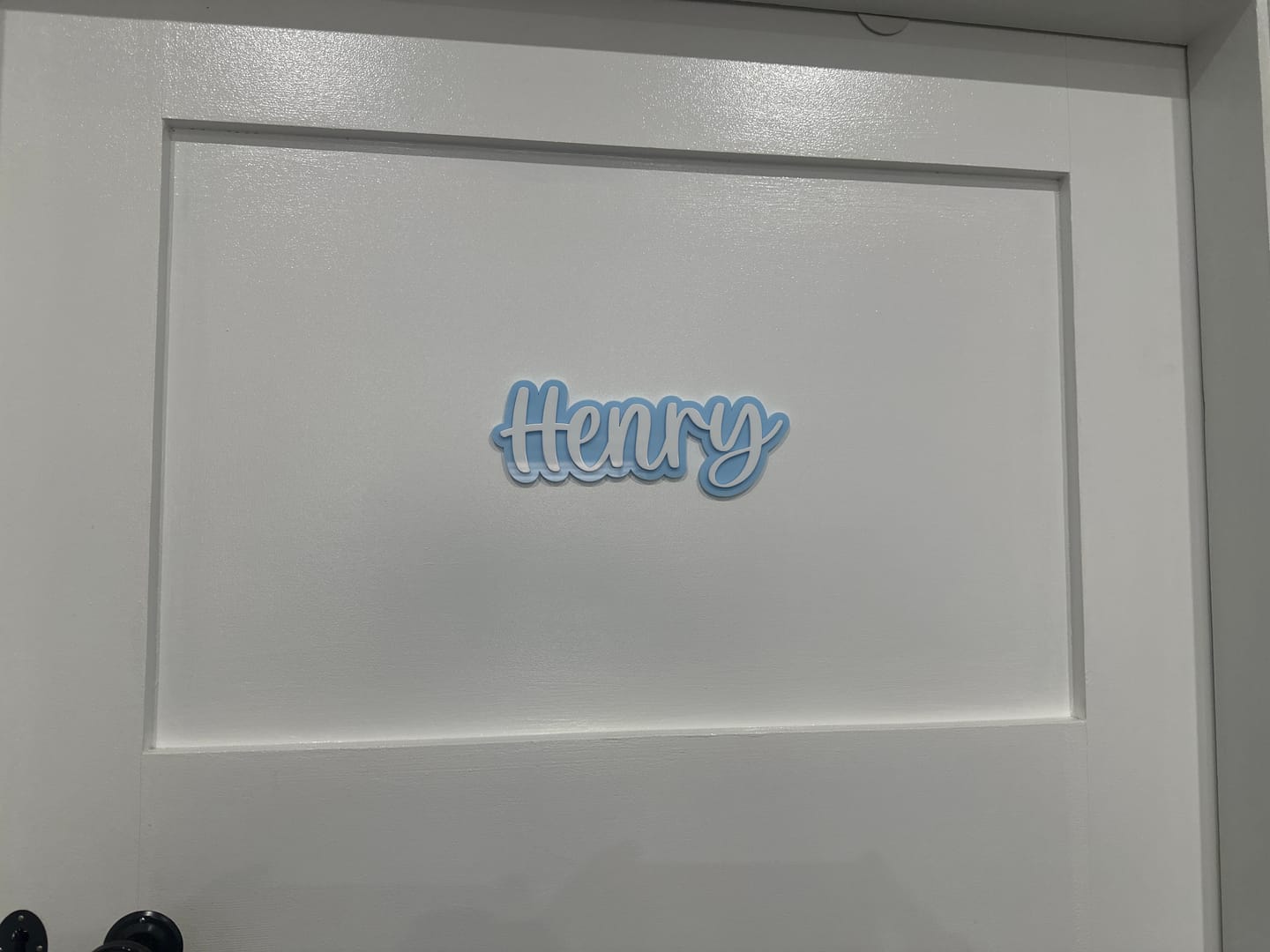 Customer photo review of Double Layered Acrylic Name Sign