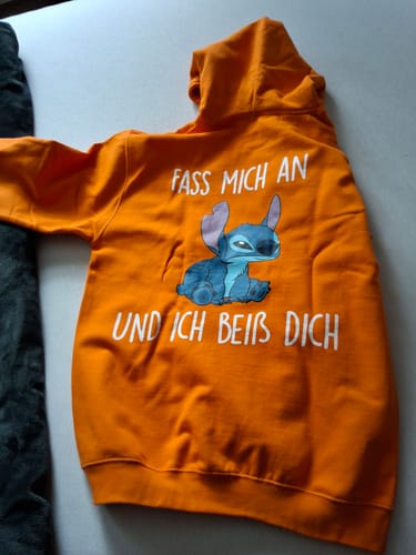 Customer photo review of Ich beiß Dich - Premium Unisex Hoodie
