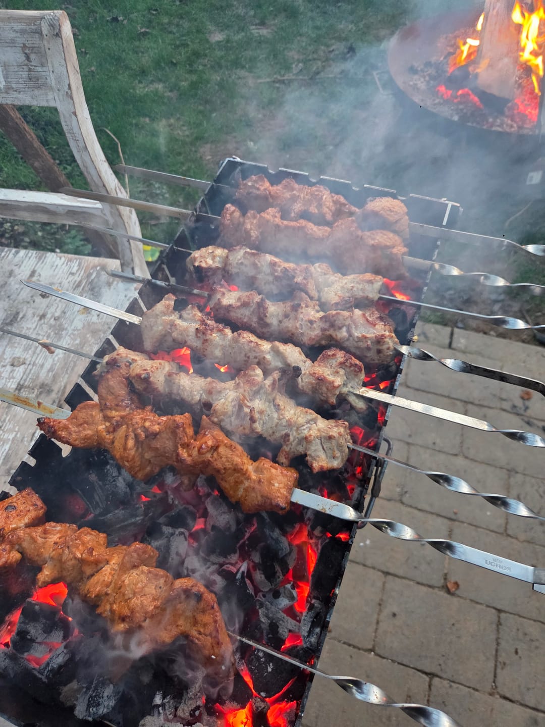 Customer photo review of Schweine-Schaschlik BBQ – süß-rauchige Marinade mit Honig | mySchaschlik