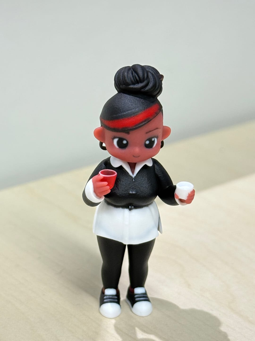Customer photo review of Custom 3D Keychain Figure from Your Photo Personalized Mini Doll Gift Idea