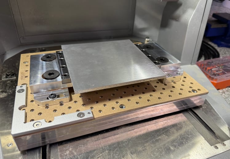 Customer photo review of Makera Carvera Air Fixture Tooling Plate