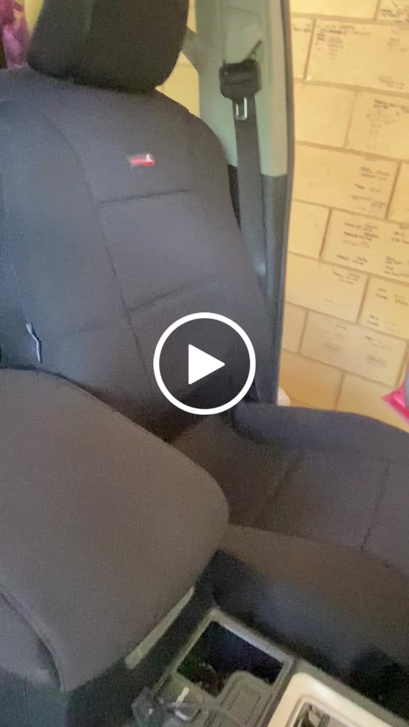Customer video review of Sharkskin Plus Front Seat Covers For Toyota Prado (Nov/2009-2021)