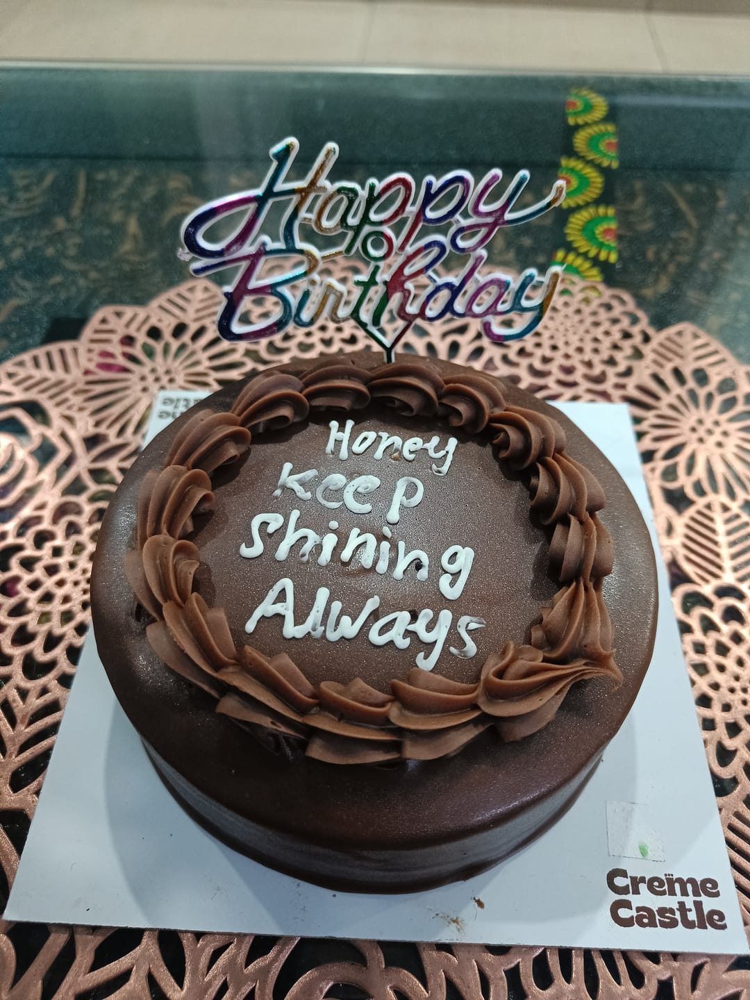 Customer photo review of Classical Dairy Milk Cake