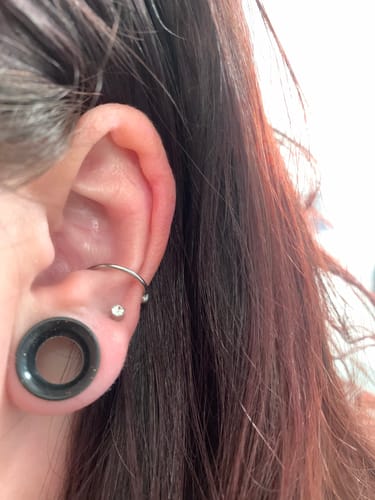 Customer photo review of Silver Tiny Diamond