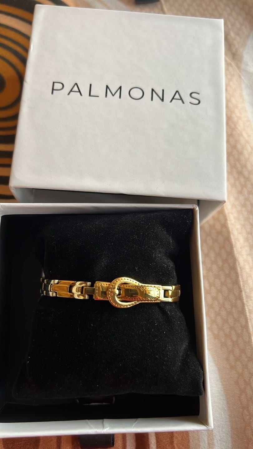 Customer photo review of Rectangular Rhythm Link Bracelet