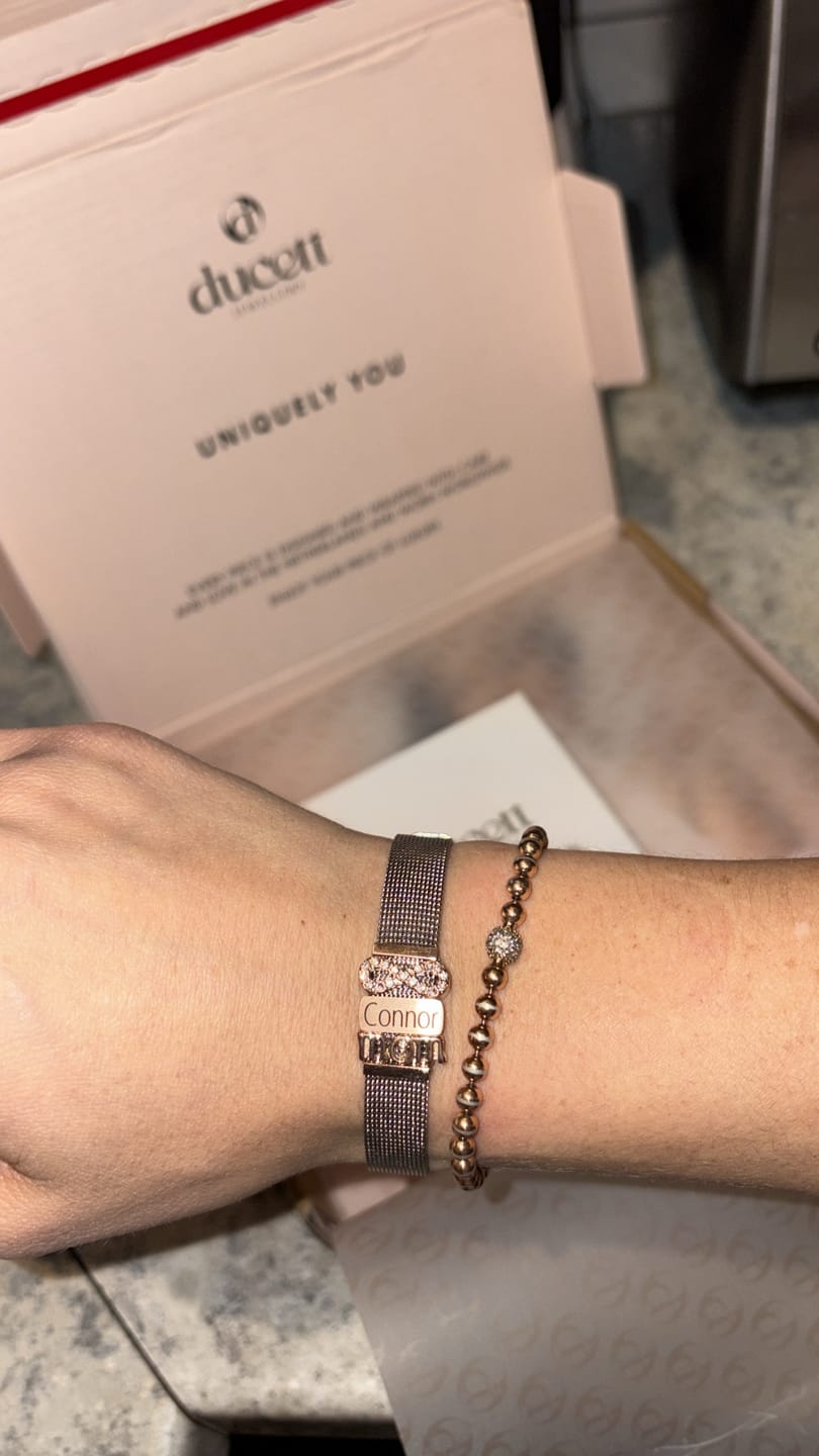 Customer photo review of Mesh bracelet silver/rosé gold