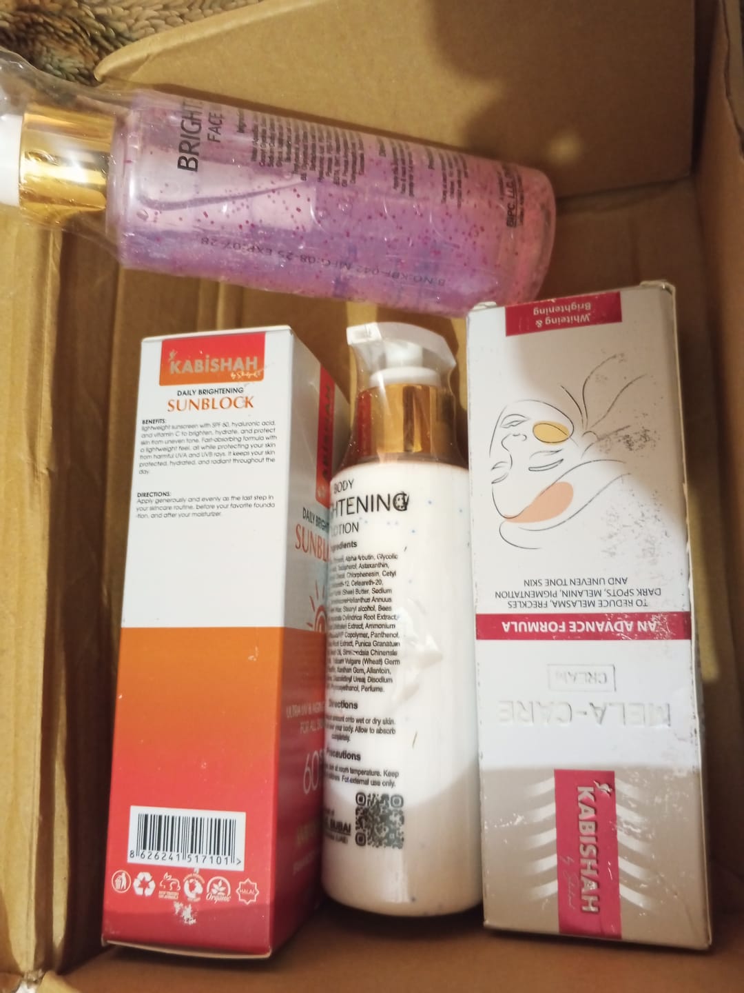 Customer photo review of Glow Bundle: Brightening Duo