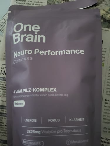 Customer photo review of OneBrain Vitalpilz Gummies
