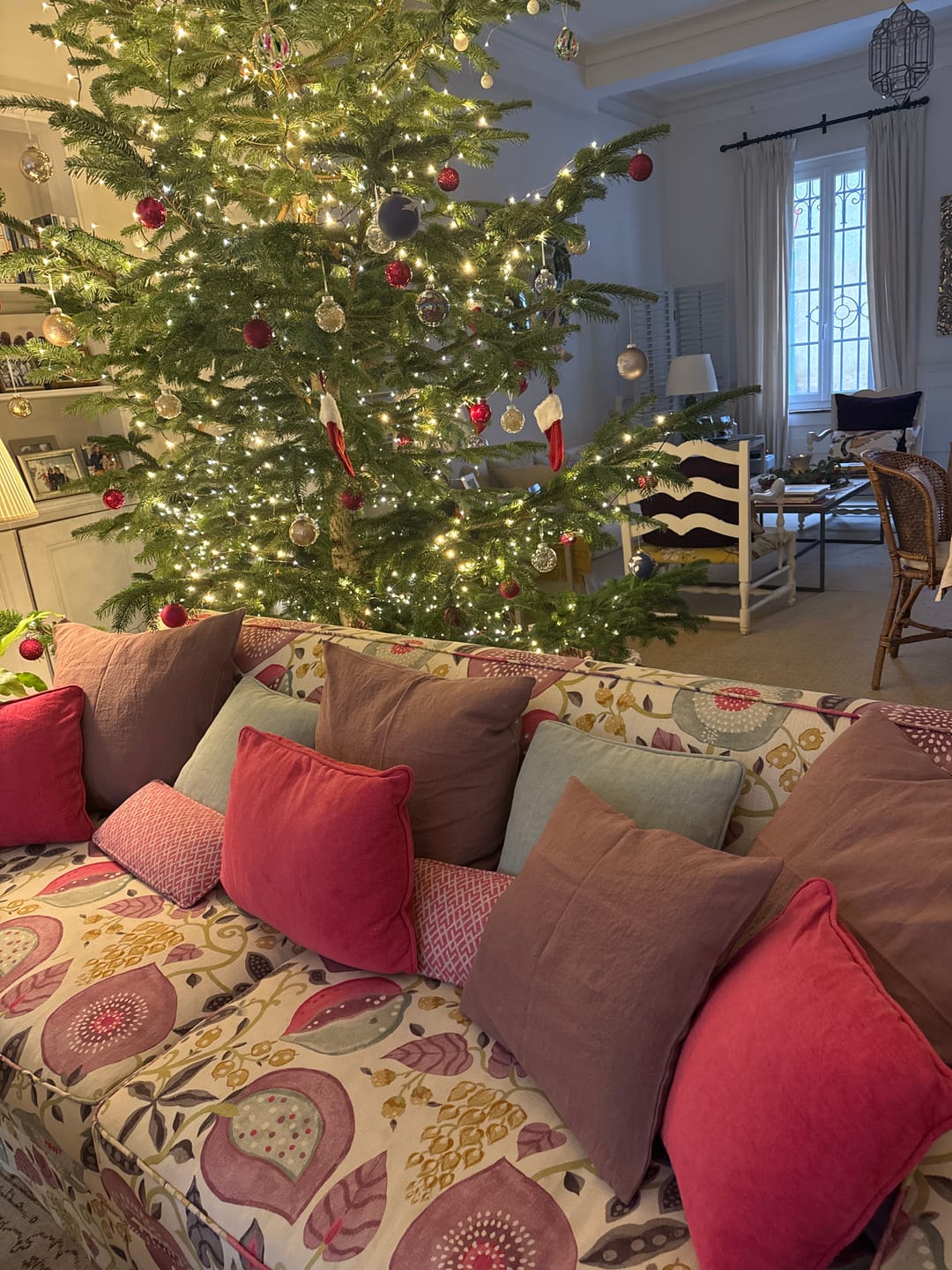 Customer photo review of Ashes of Roses Linen Cushion Cover