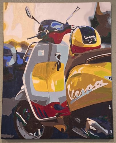 Customer photo review of Custom Landscape Paint By Numbers