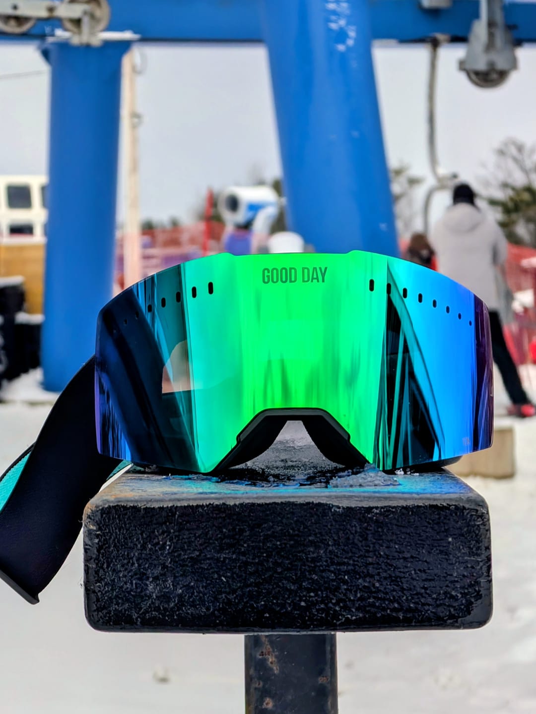Customer photo review of The Valorie Snow Goggle - Shred Green Lens