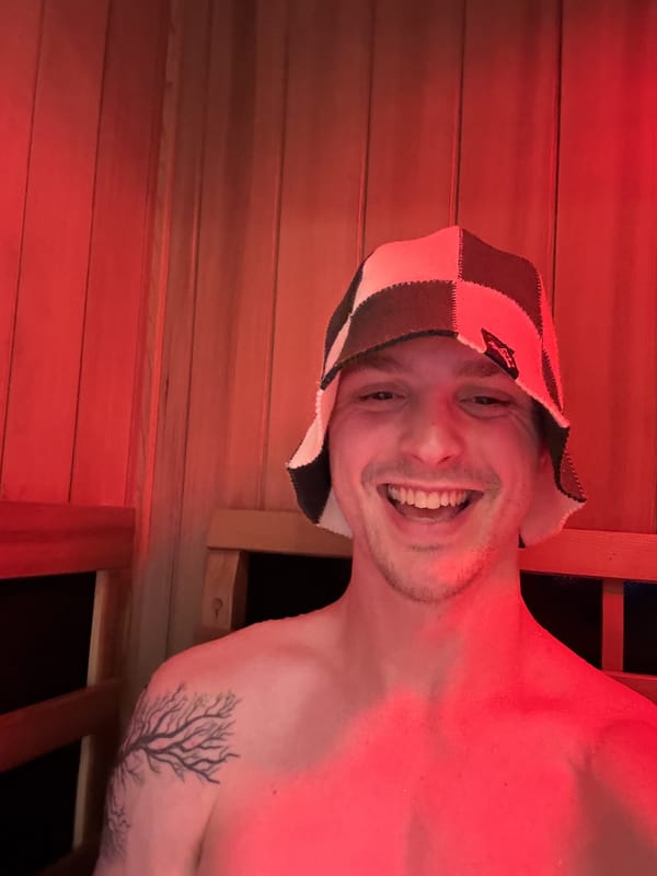 Customer photo review of The Koala Sauna Hat