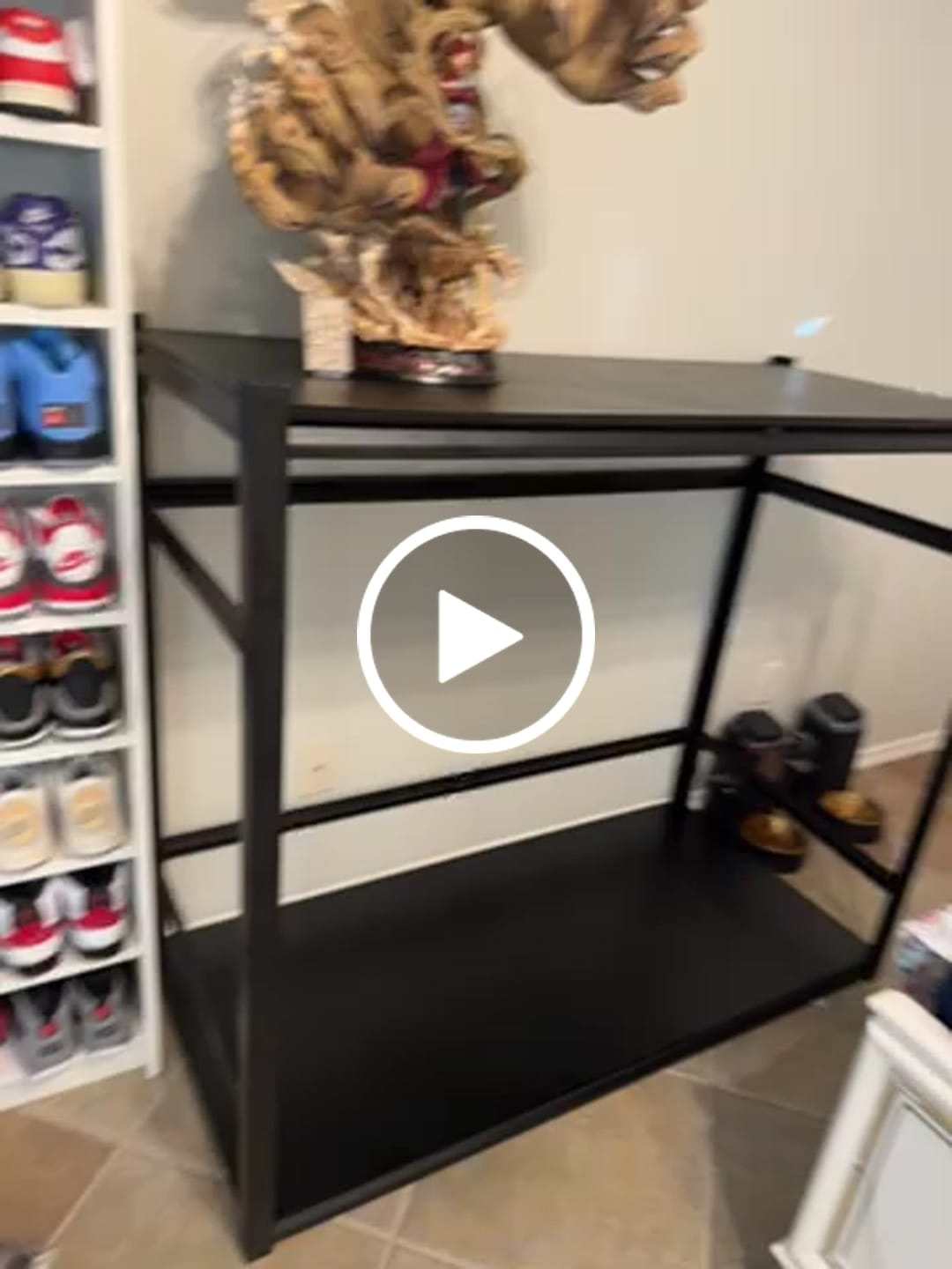Customer video review of REIBII 6-Tier 55" W Heavy Duty Industrial Garage Shelving, Adjustable Metal Storage Shelving Units, For Basement&Warehouse