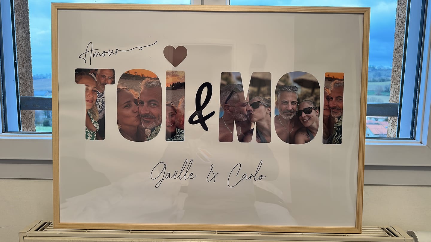Customer photo review of Toi & Moi -  Affiche Personnalisée