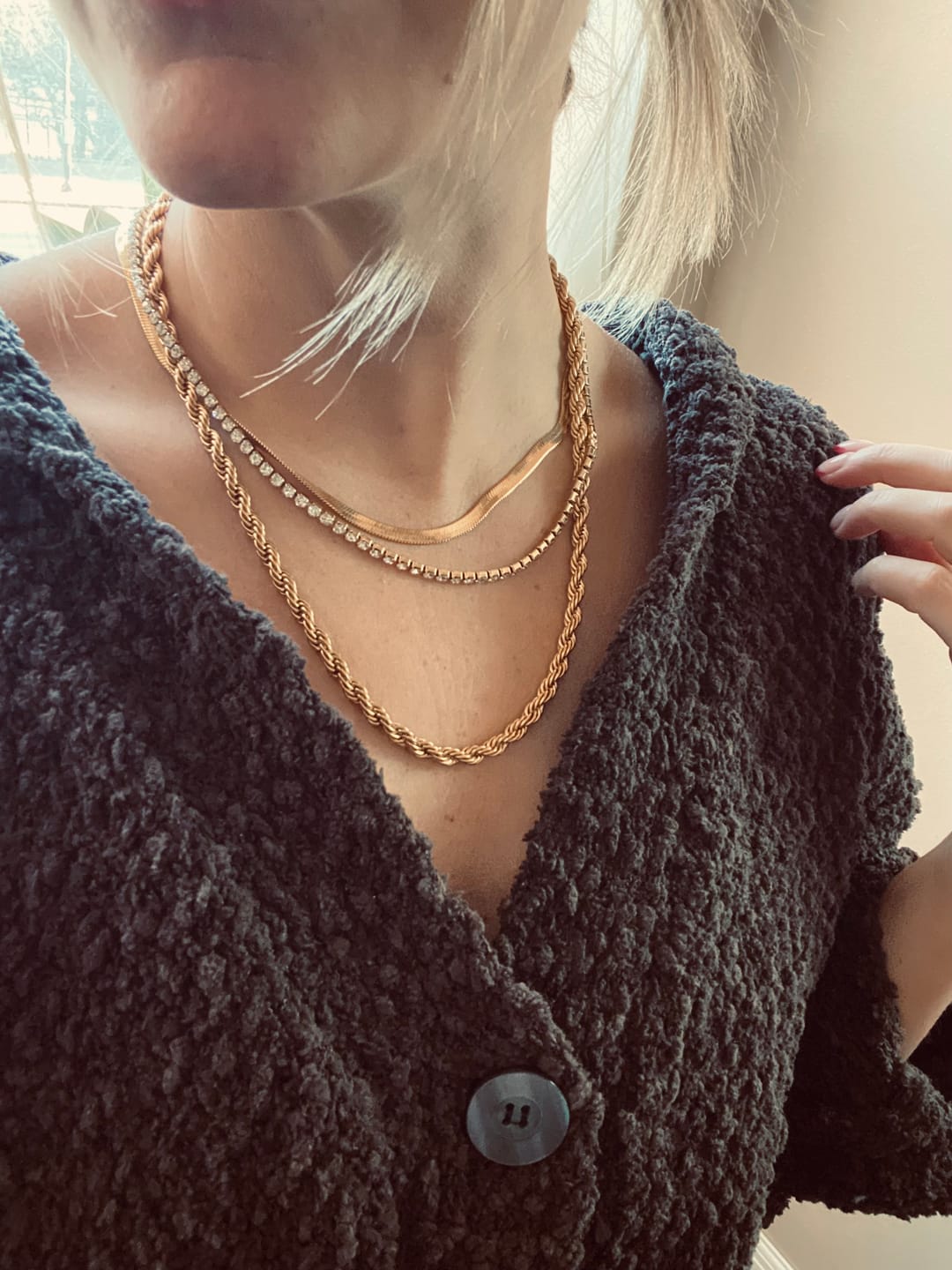 Customer photo review of Coco Rope Necklace (Bundle)