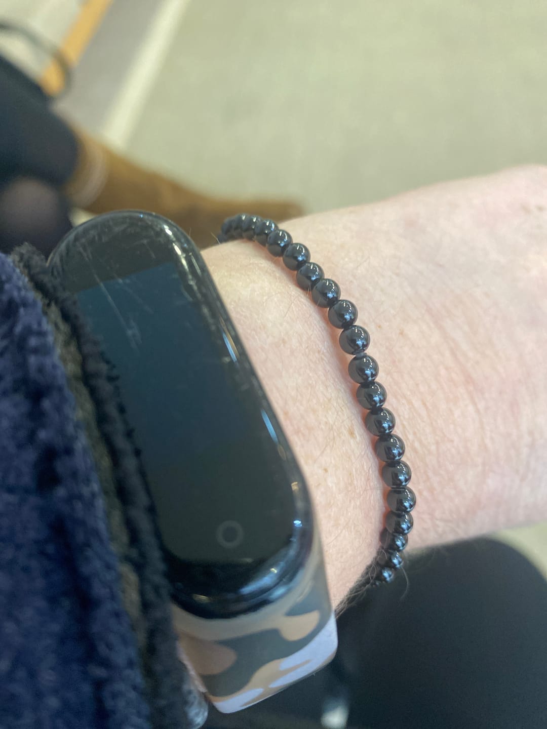Customer photo review of Pulsera Turmalina negra | 4mm | Limpieza - Protección