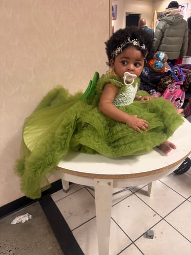 Customer photo review of Luxurious Baby Girl  Fluffy Dress Costumes Dress Toddler Birthday Princess Dress