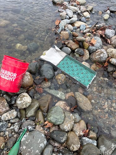 Customer photo review of 12X35 Sluice Box with Dream Mat | Gold Prospecting Equipment