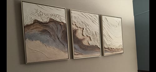 Customer review photo for Plaster Art Texture Painting #SG455