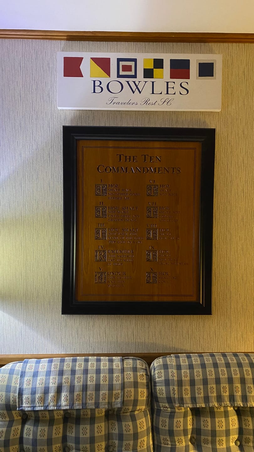 Customer photo review of Personalized Nautical Flags Wall Decor