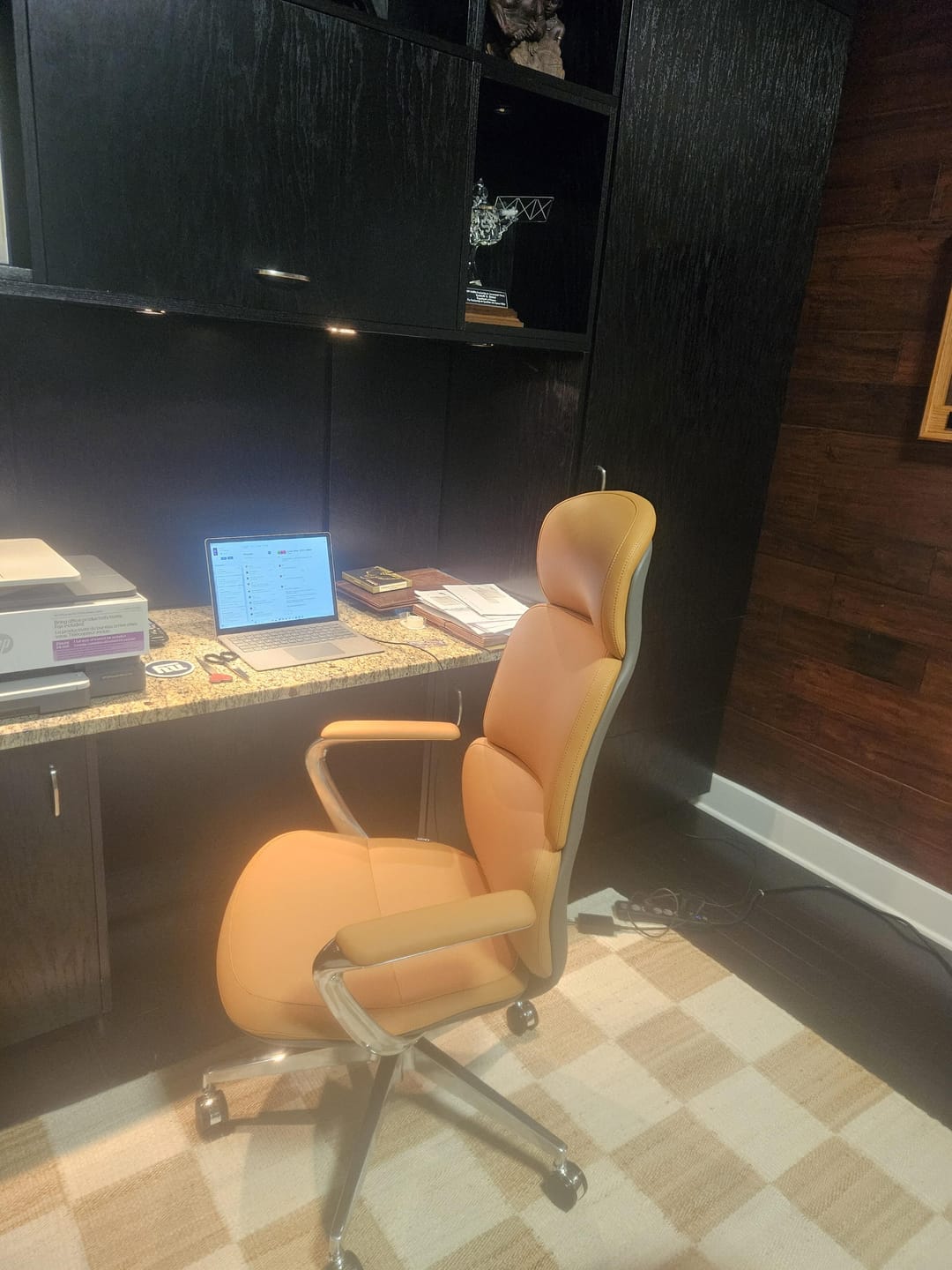 Customer photo review of Nolan Executive Leather Office Chair