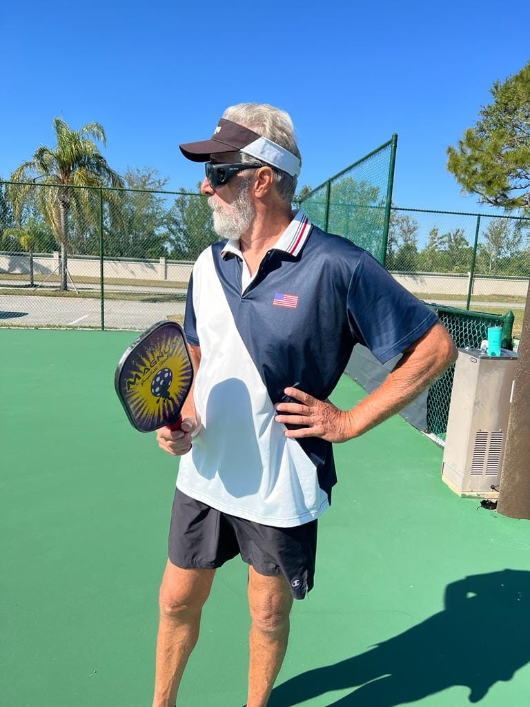 Customer photo review of Professor Titanium Pro Pickleball Paddle- Designed with Titanium Carbon Fiber Weave Surface