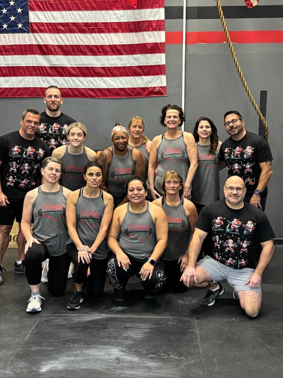 Customer photo review of Merry Liftmas Rocker Tank