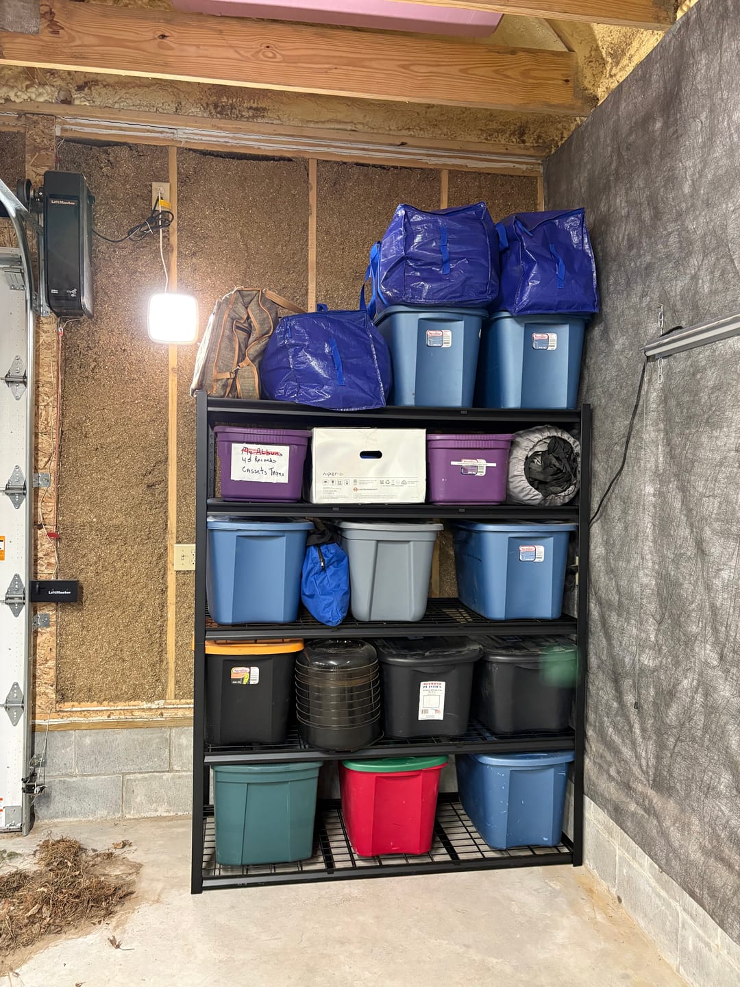 Customer photo review of REIBII 60" W Heavy Duty Metal Shelving Unit, Adjustable Shelves for Storage, Rust-Proof Shelving for Garage, Industrial, Warehouse, Basement & Workshop