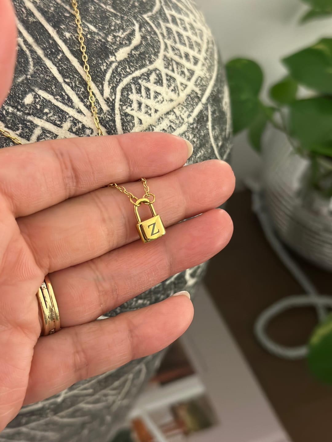 Customer photo review of Ellie Initial Love Lock Necklace (Bundle)