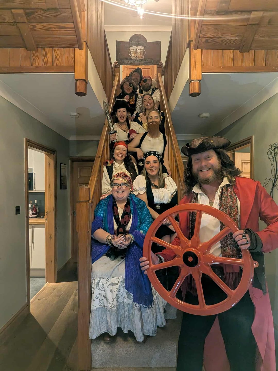 Customer photo review of Pirate Murder Mystery Host Your Own Game Kit