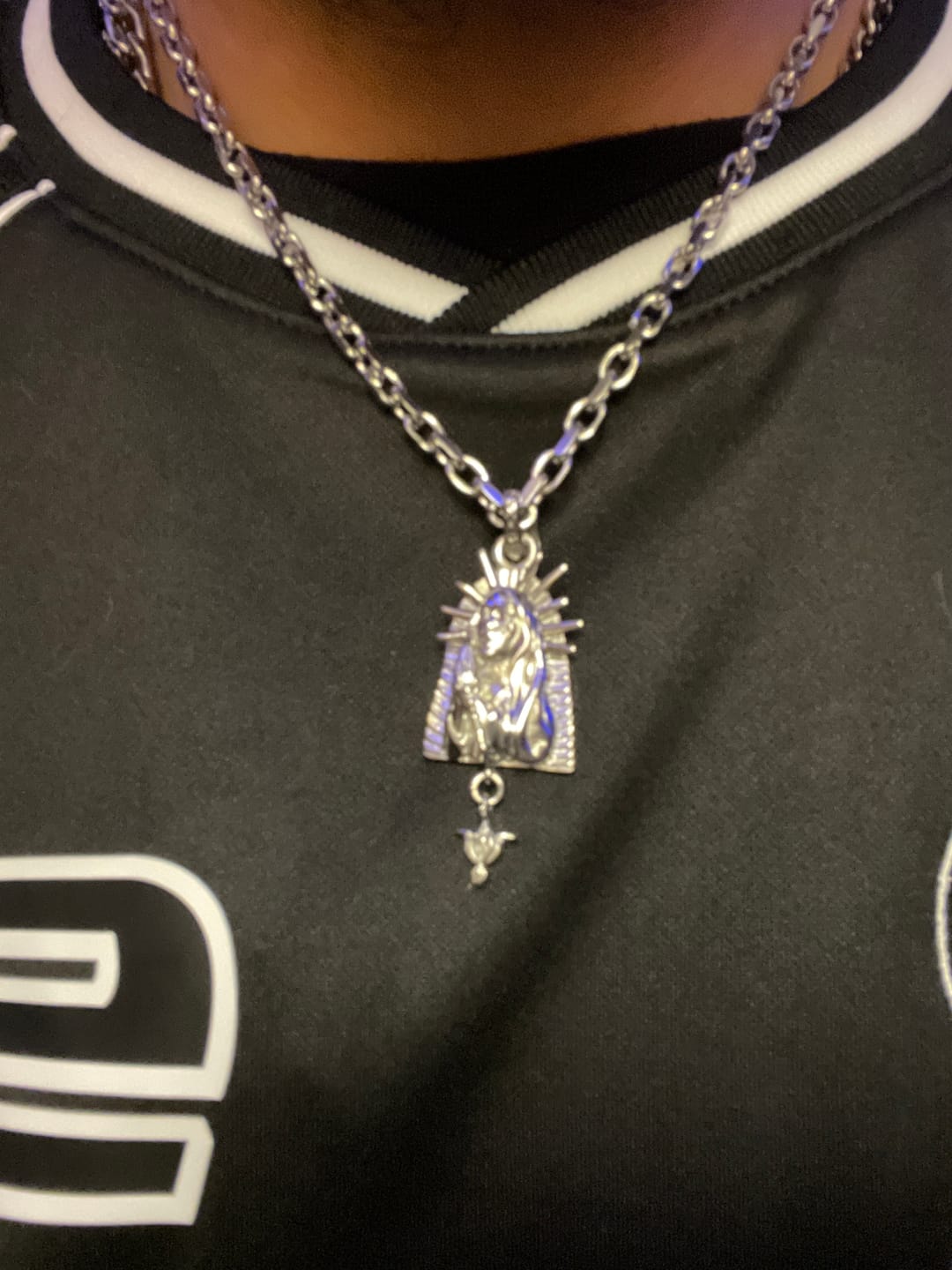 Customer photo review of VIRGIN MARY PENDANT