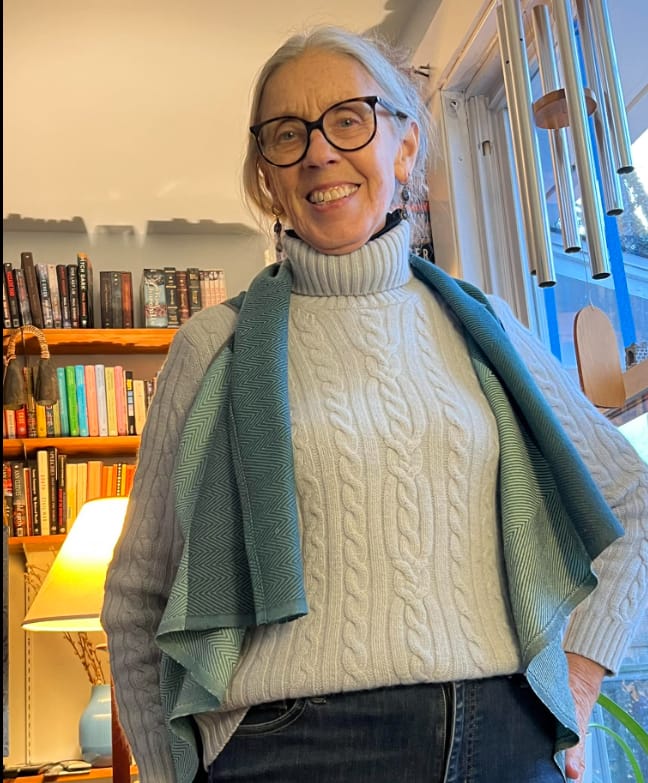 Customer photo review of NEW! JIVA Wool Silk Kimono Wind