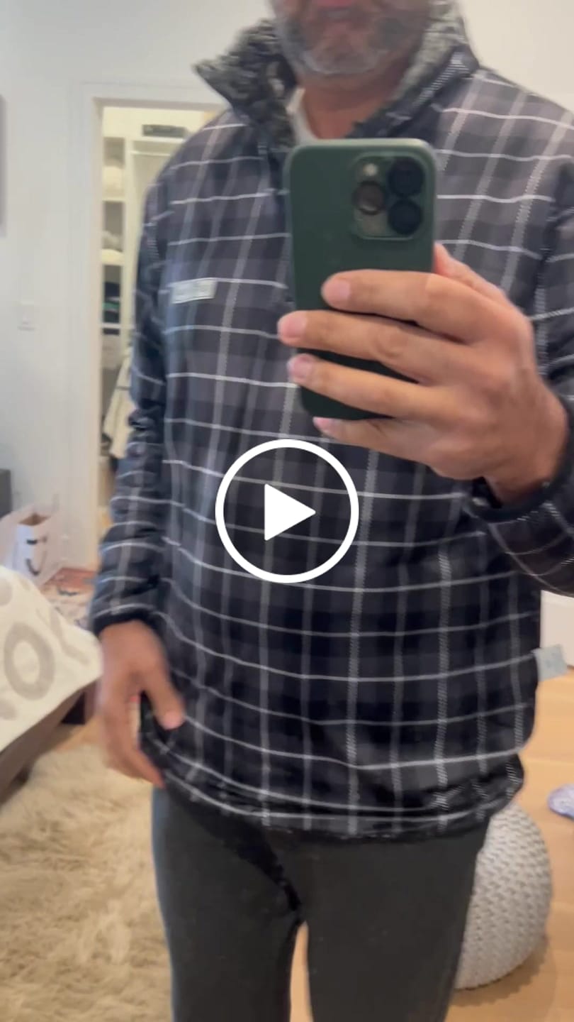 Customer video review of Reversible Sherpa 1/4 Zip