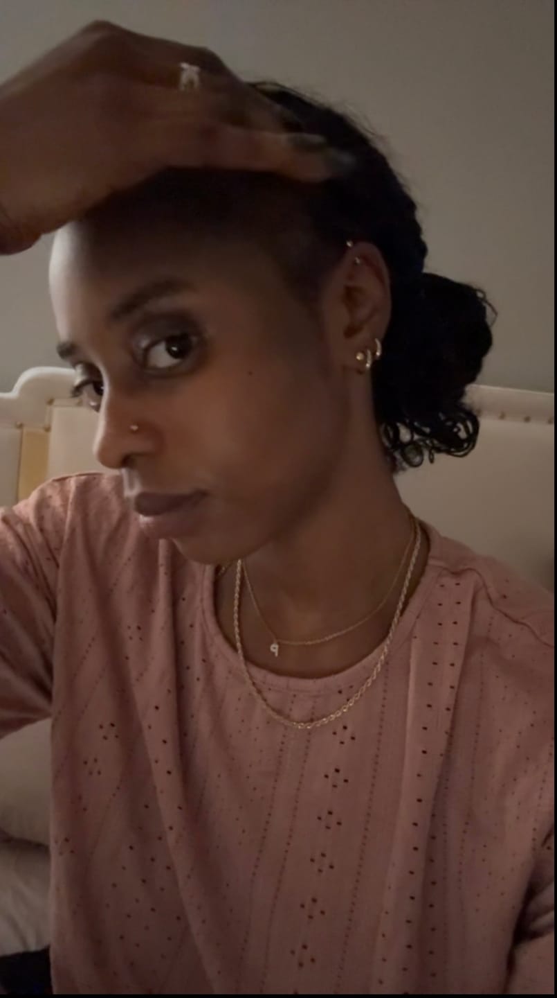Customer photo review of Triple Hoops Earring Bundle