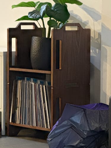 Customer photo review of Aurala 140 (Walnut)- Modular Vinyl Record Shelf