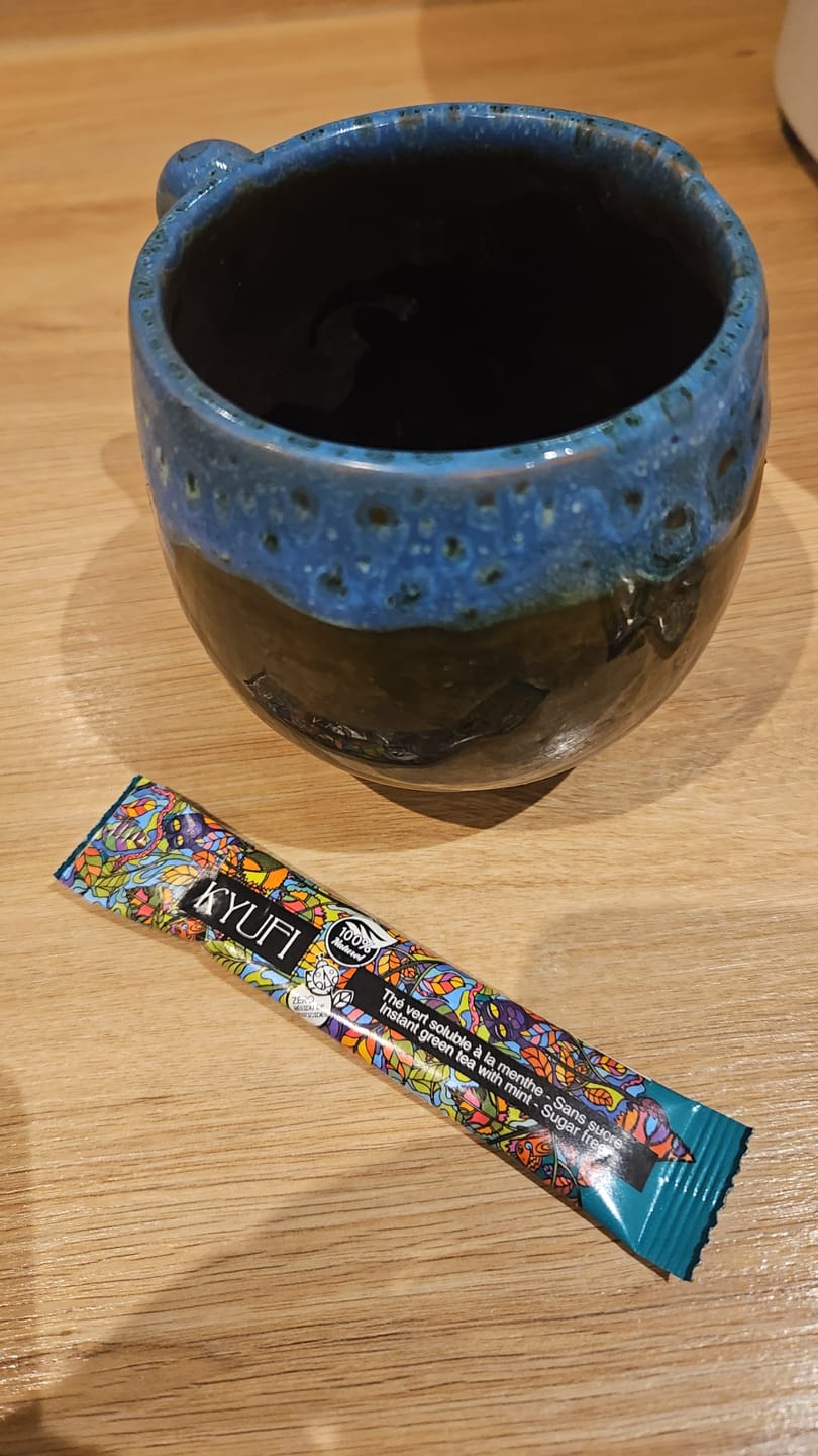 Customer photo review of Thé Vert Instantané À La Menthe - Sans Sucre