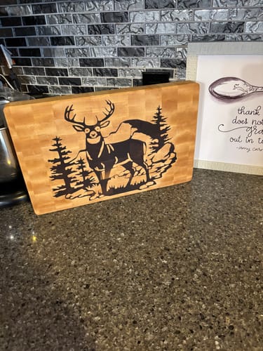 Customer photo review of Deer Inlay Digital File