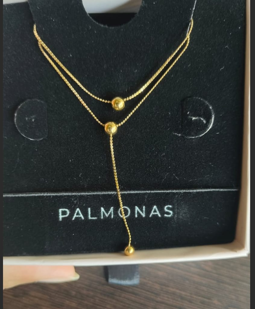 Customer photo review of Drop Bead Necklace