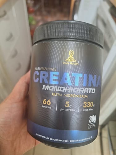 Customer photo review of CREATINA MONOHIDRATO ULTRA MICRONIZADA – INNER HEALTH (330 g)