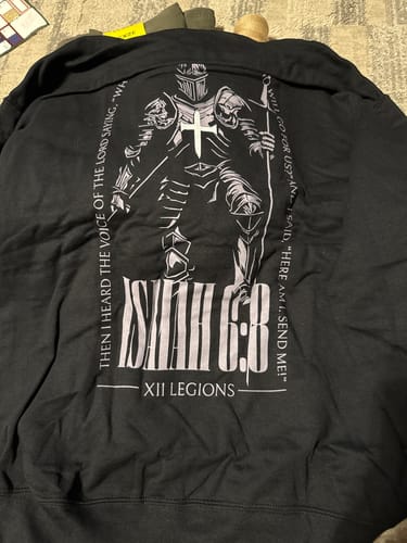 Customer photo review of ISAIAH 6:8 Hoodie