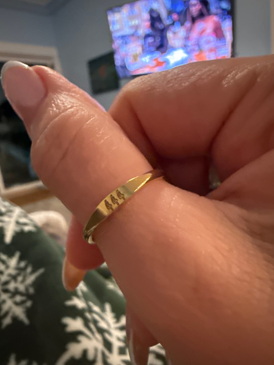 Customer photo review of Angelica® Angel Number Band