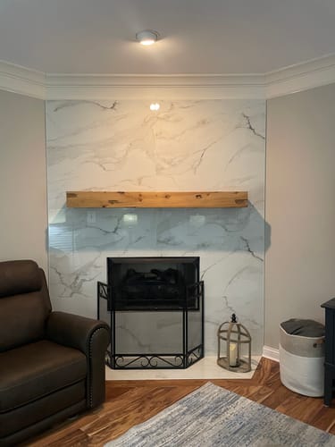 Customer photo review of Distressed Mantels