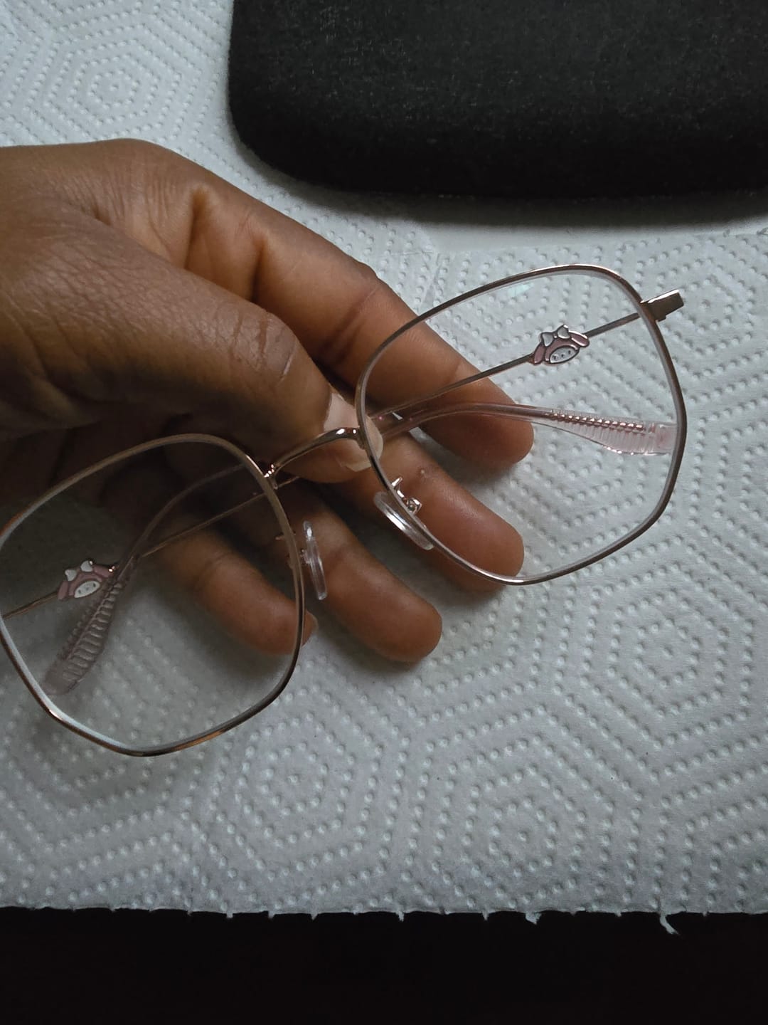 Customer photo review of Melly Eyeglasses