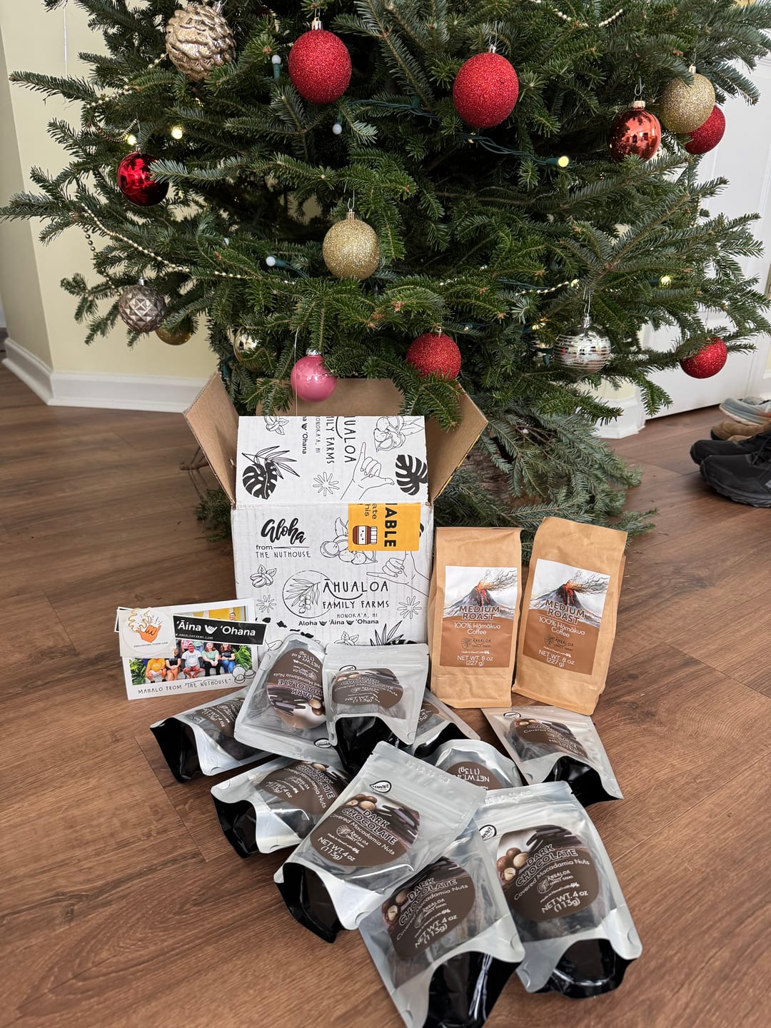 Customer photo review of Dark Chocolate Macadamia Nuts