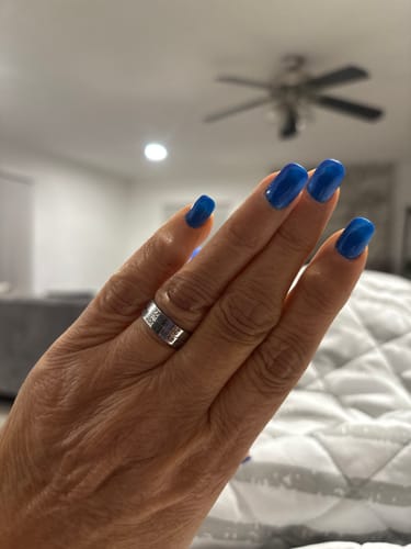 Customer photo review of Personalized Wings Memorial Rings Set of 2 Stacking Ring