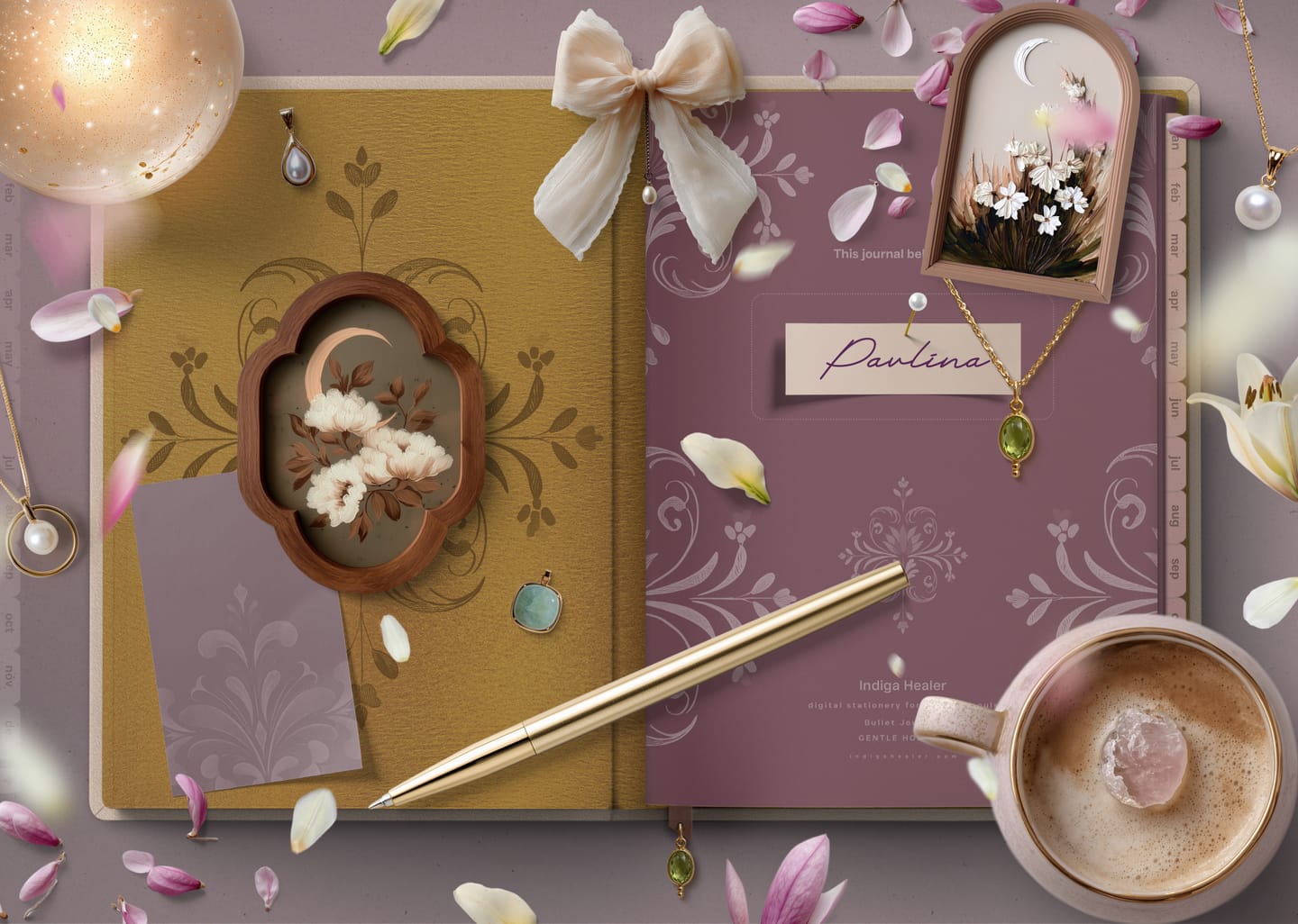 Customer photo review of Digital Bullet Journal - Gentle Horizon