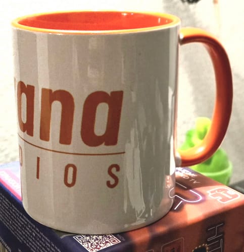 Customer photo review of TassenExpress - Becher Keramik Tasse mit Logo bedruckt 325ml Firmenlogo