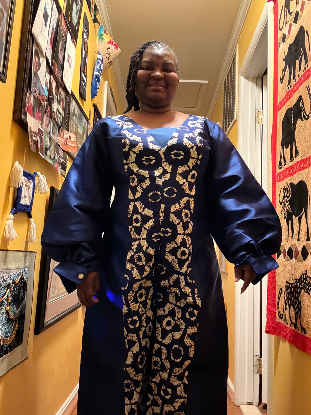 Customer photo review of Nia Jumpsuit|Blue