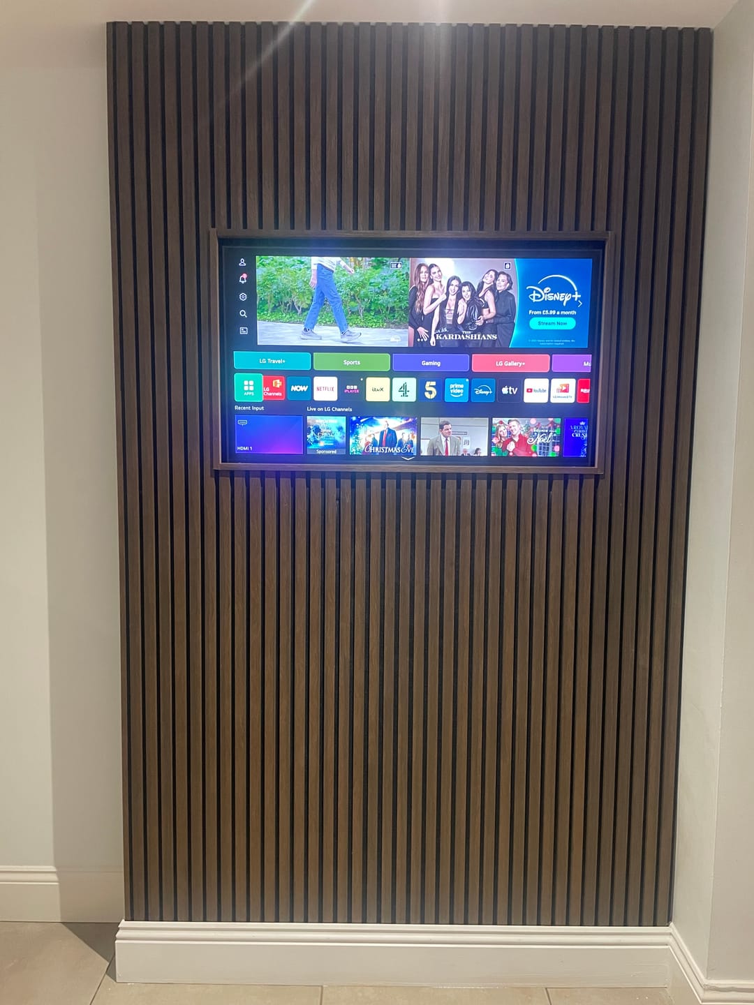 Customer photo review of Wooden Wall Panel | Smoked Oak | Premium 3-sided Wood Veneer