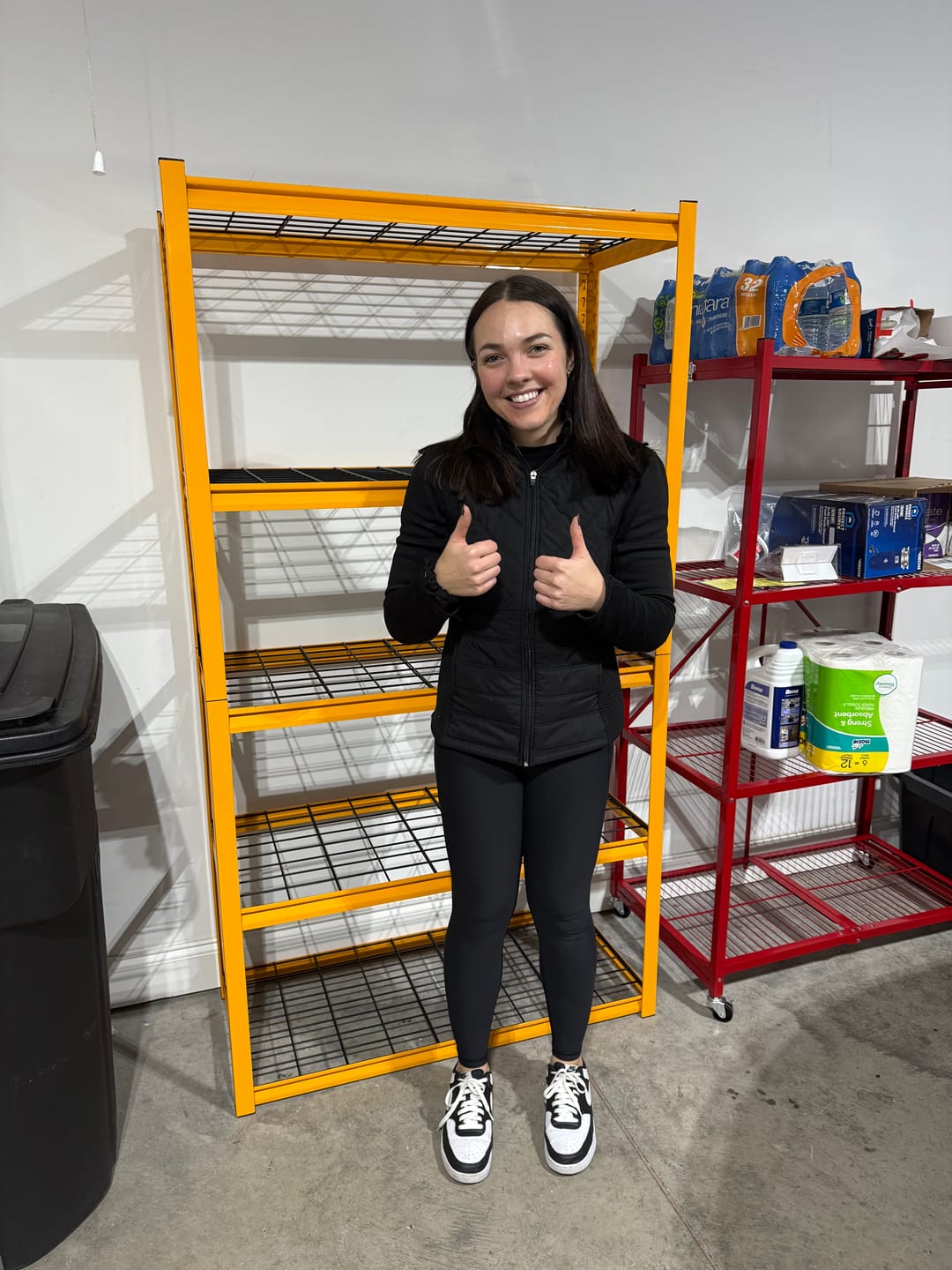 Customer photo review of REIBII 40"W x 18"D Garage Shelving Heavy Duty Shelving  2550 LBS Adjustable Storage Shelves for Pantry Kitchen Basement Warehouse